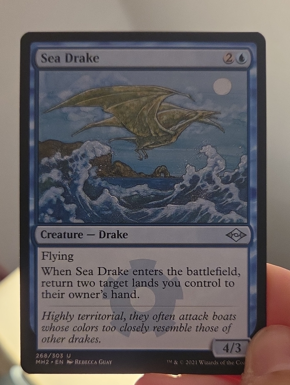 Sea Drake - Blue Creature Card